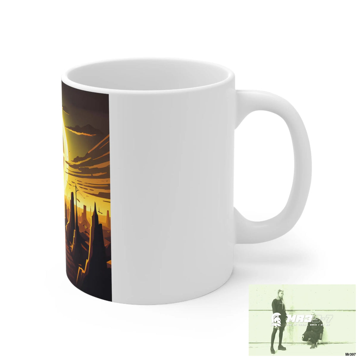AI Radiation mash up Ceramic Mug 11oz 11oz Mug