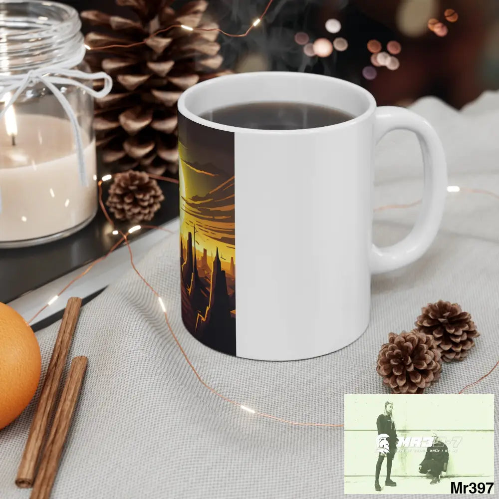 AI Radiation mash up Ceramic Mug 11oz 11oz Mug