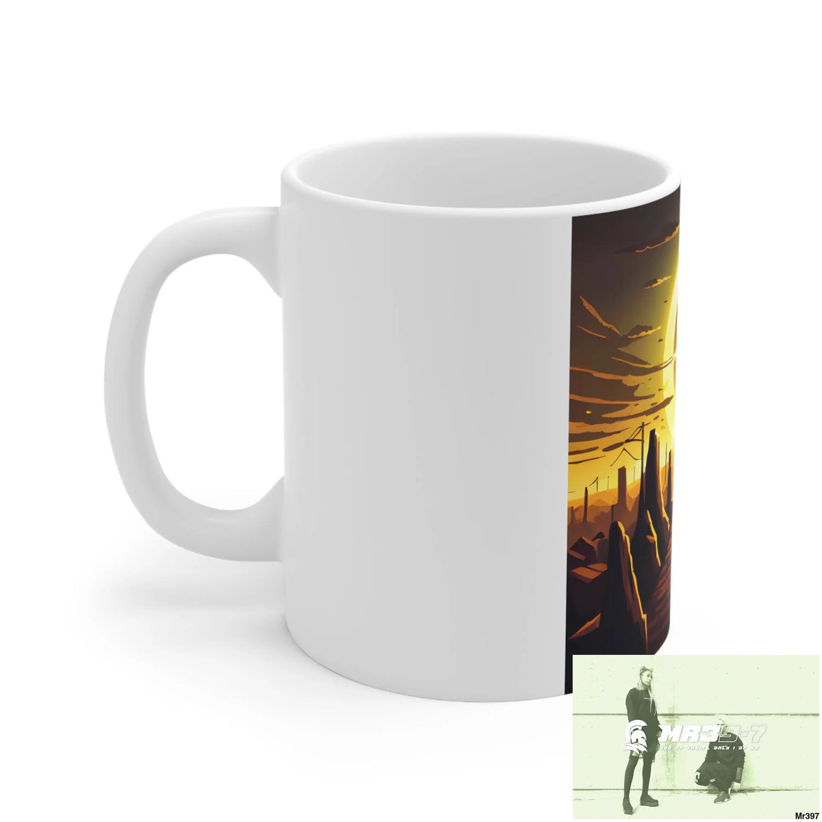 AI Radiation mash up Ceramic Mug 11oz 11oz Mug