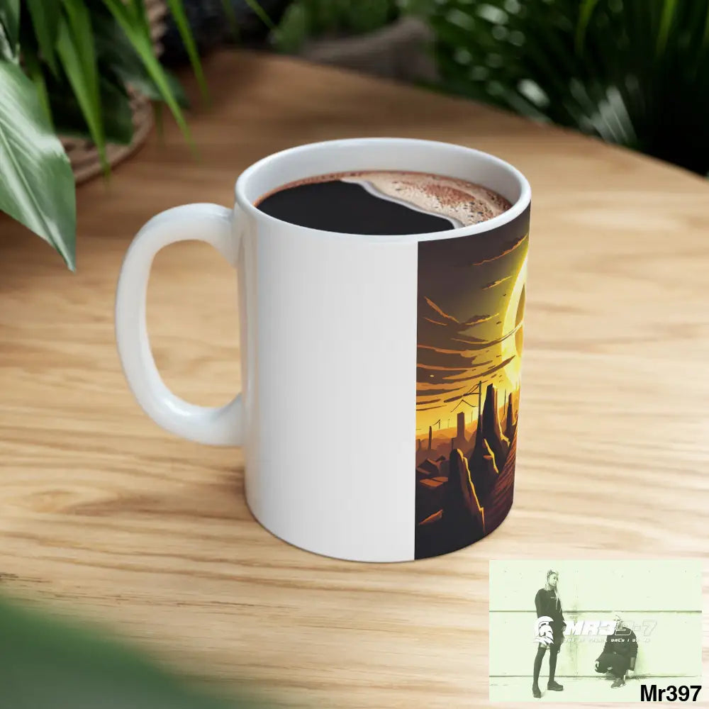 AI Radiation mash up Ceramic Mug 11oz 11oz Mug