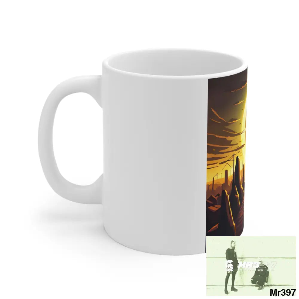 AI Radiation mash up Ceramic Mug 11oz 11oz Mug