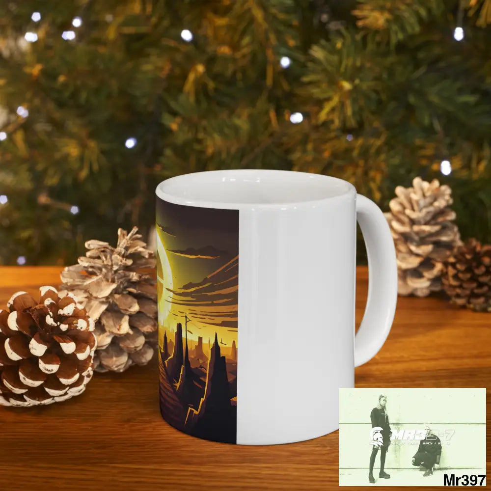 AI Radiation mash up Ceramic Mug 11oz 11oz Mug