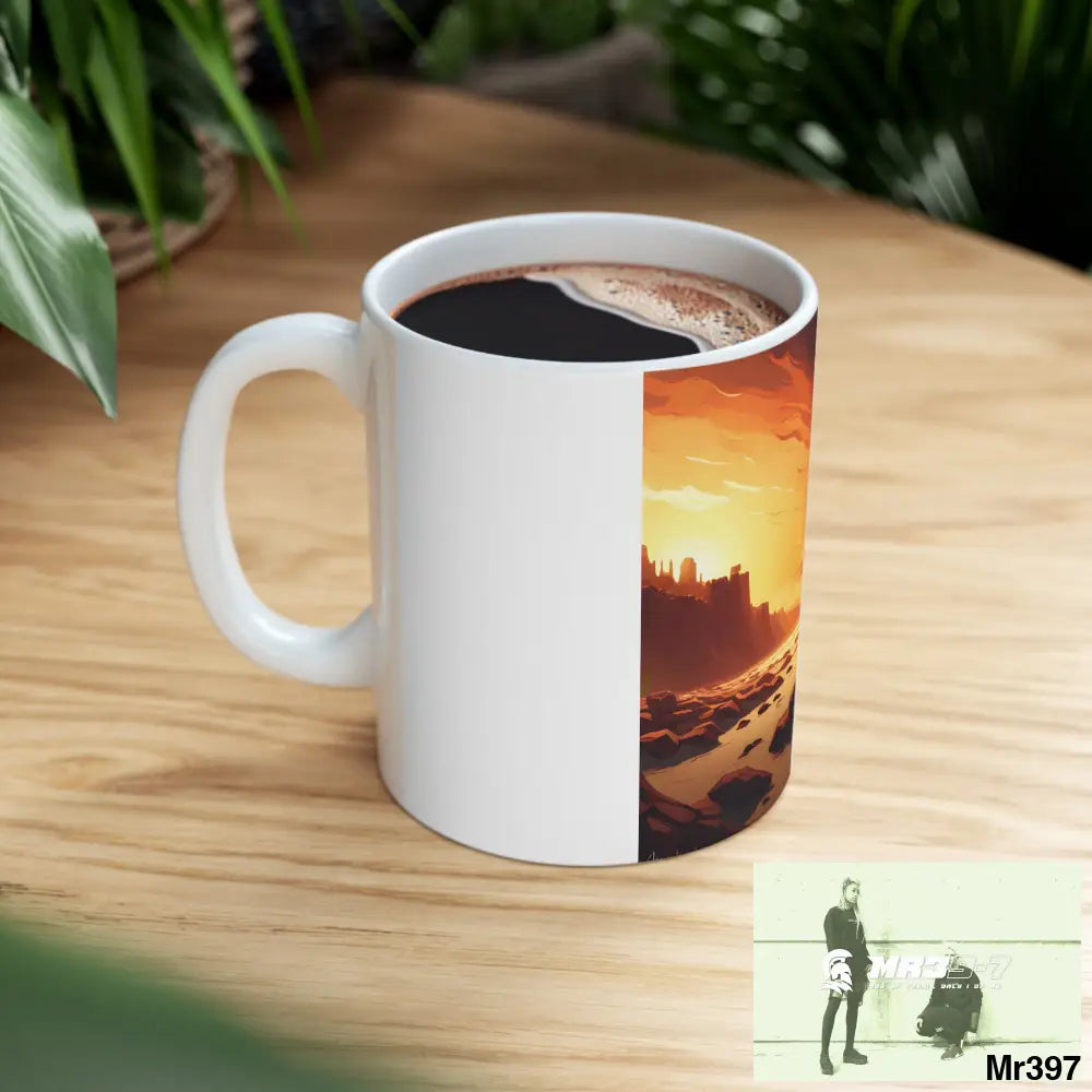 AI Radiation mash up Ceramic Mug 11oz 11oz Mug