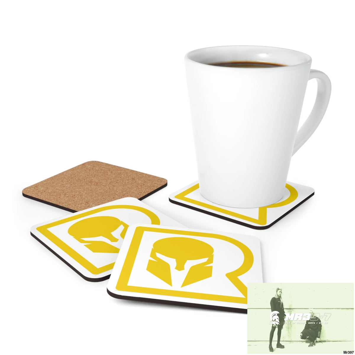 AI Sparta theme Corkwood Coaster Set Cork / 3.75’’ × 3.75’’ / Square Home Decor