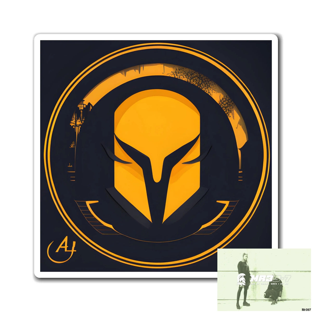 AI Sparta theme Magnet 6’’ × 6’’ Paper products