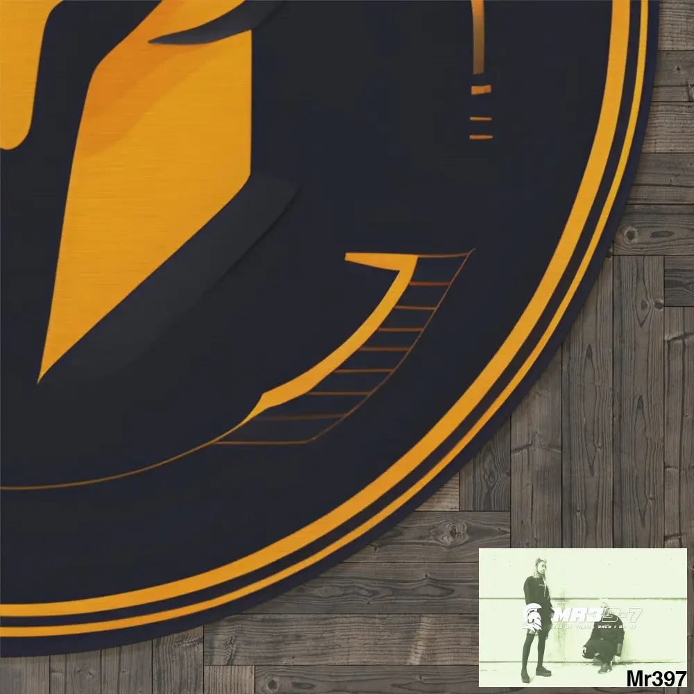 AI Sparta theme Round Rug 60’’ × 60’’ Home Decor