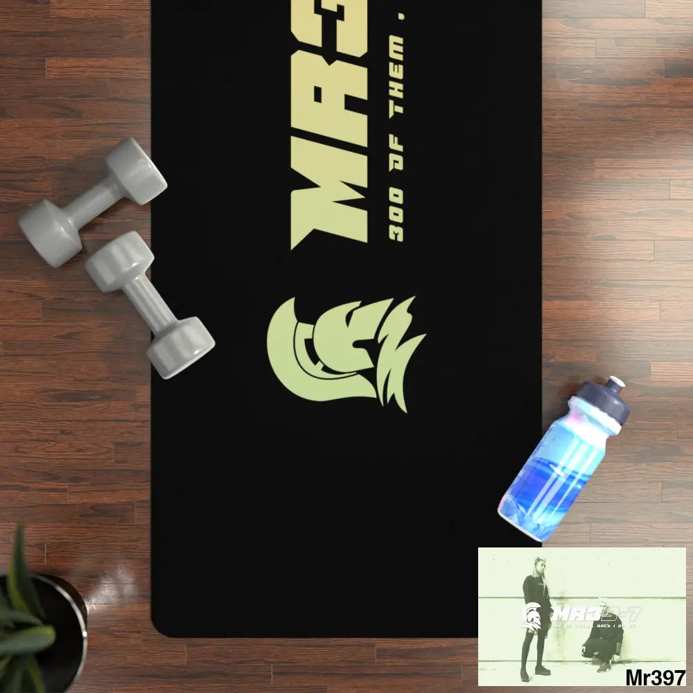 AI Sparta theme Rubber Yoga Mat 24” x 68” Home Decor