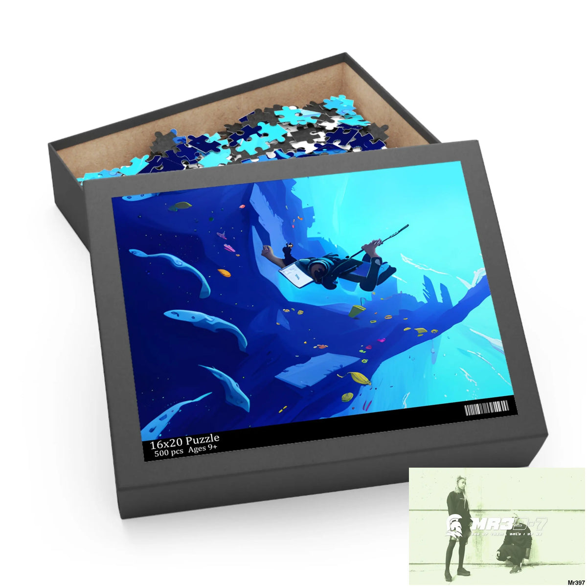 AI Special Dive Days Dahab to Eyton Window View #NO4 No 22 Gods Intervention Puzzle (120 252 500-Piece) Puzzle