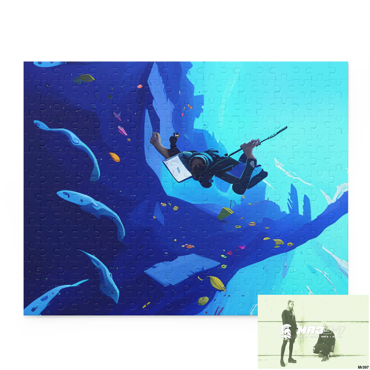 AI Special Dive Days Dahab to Eyton Window View #NO4 No 22 Gods Intervention Puzzle (120 252 500-Piece) 14’’ × 11’’