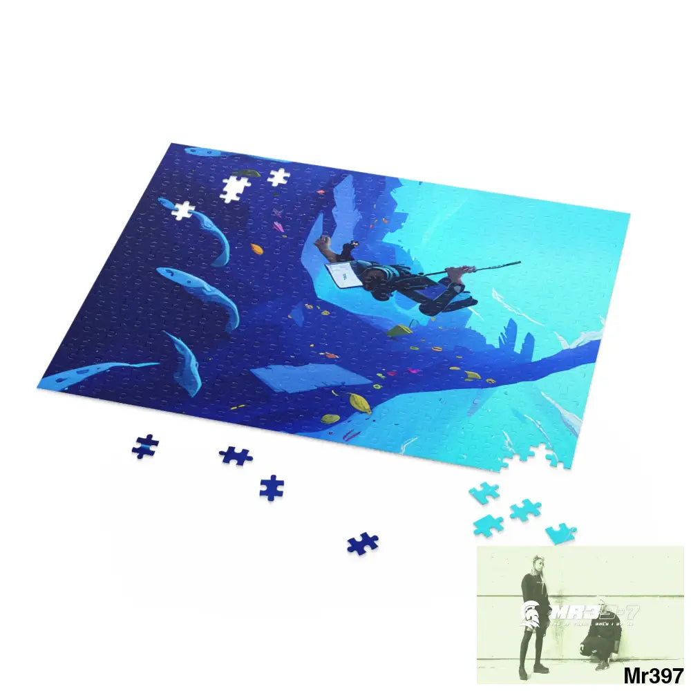 AI Special Dive Days Dahab to Eyton Window View #NO4 No 22 Gods Intervention Puzzle (120 252 500-Piece) Puzzle