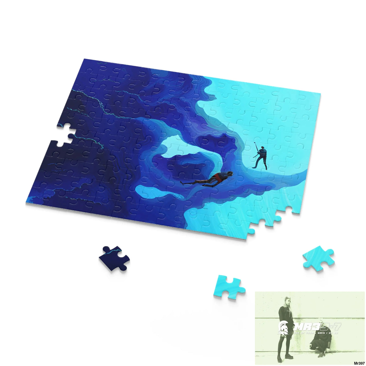 AI Special Dive Days Dahab to Eyton Window View #NO6 No 22 Gods Intervention Puzzle (120 252 500-Piece) Puzzle