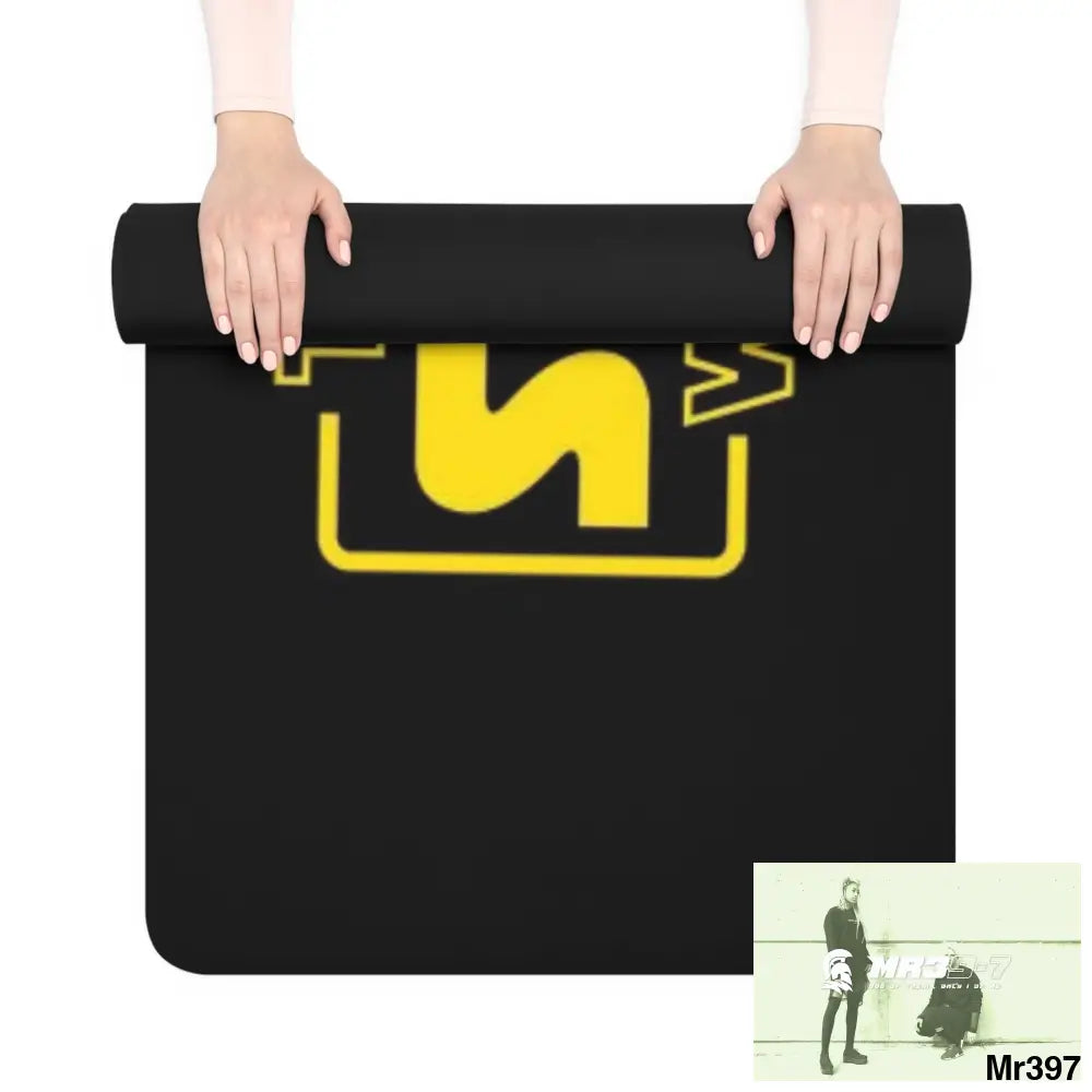 AI Star wara mash up theme Rubber Yoga Mat 24” x 68” Home Decor