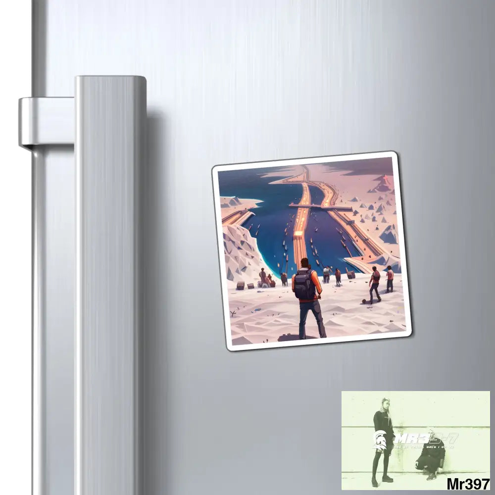 AI Theme -Vigilante leaving Zanzibar to Kenya Magnet Paper products