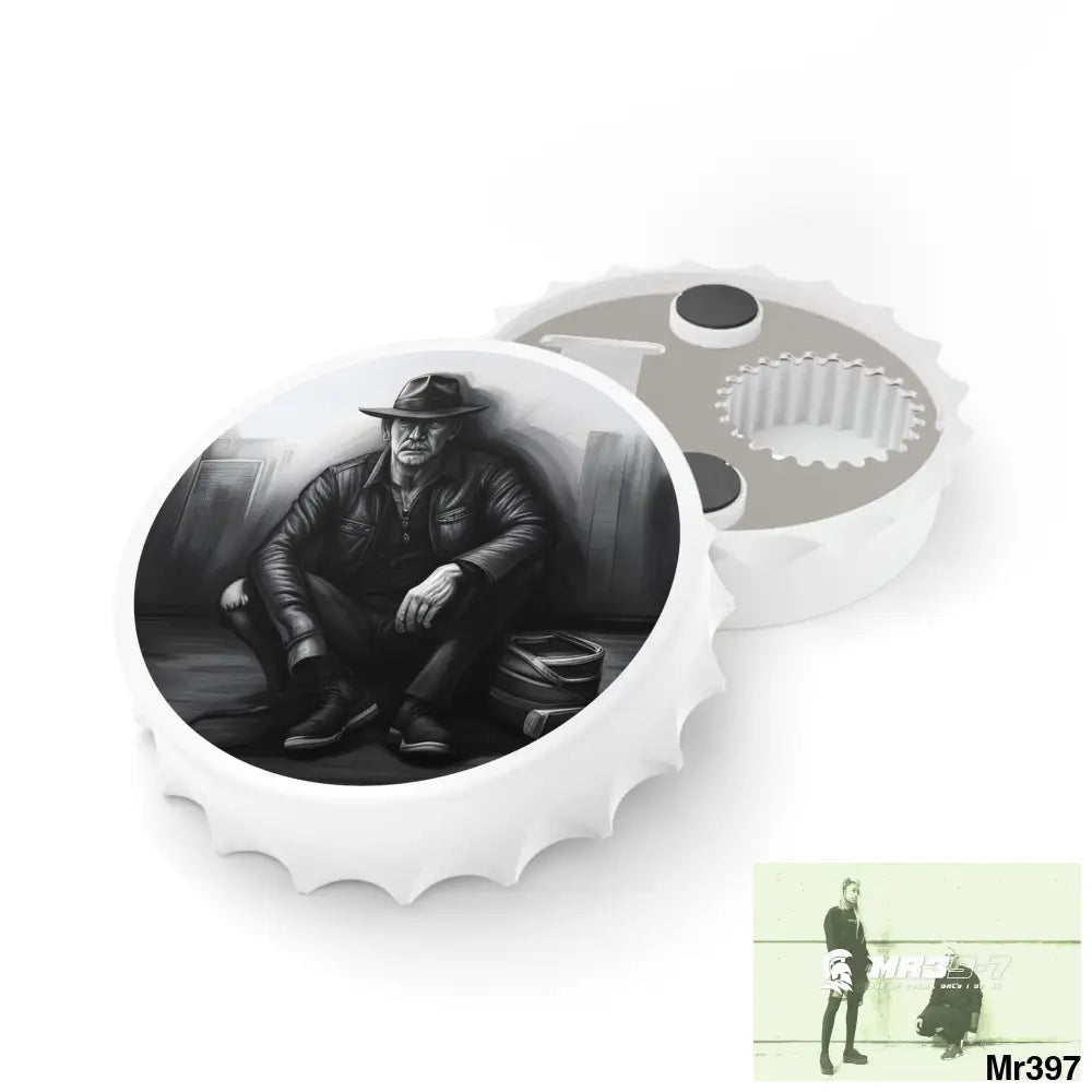 AI Themed Magnetic Bottle Opener One size / White Accessories
