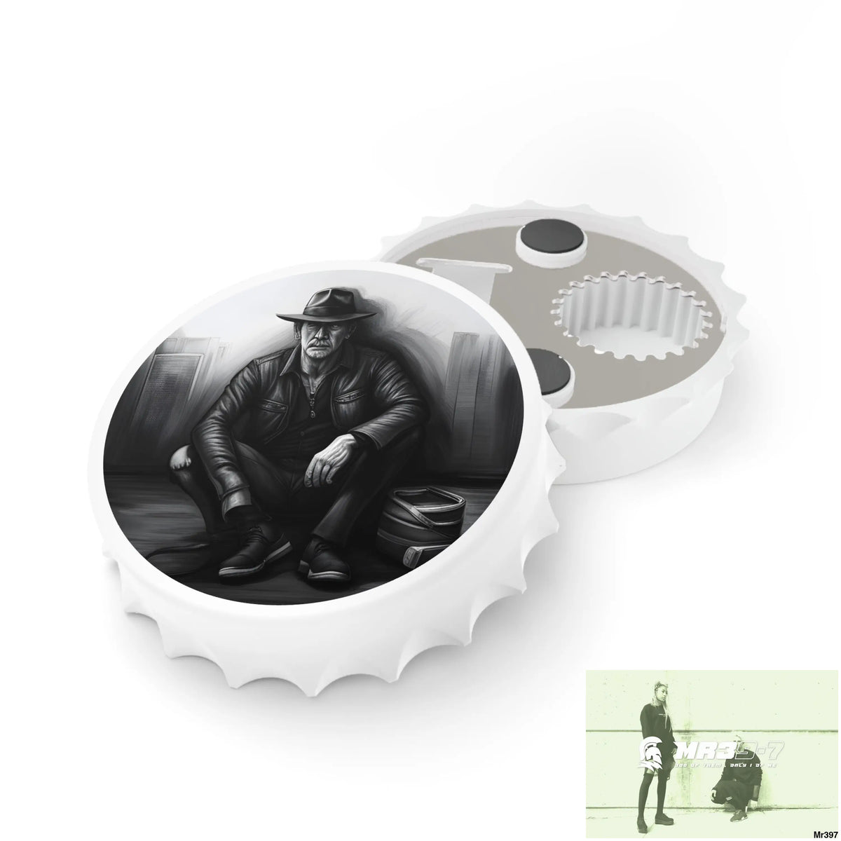AI Themed Magnetic Bottle Opener One size / White Accessories