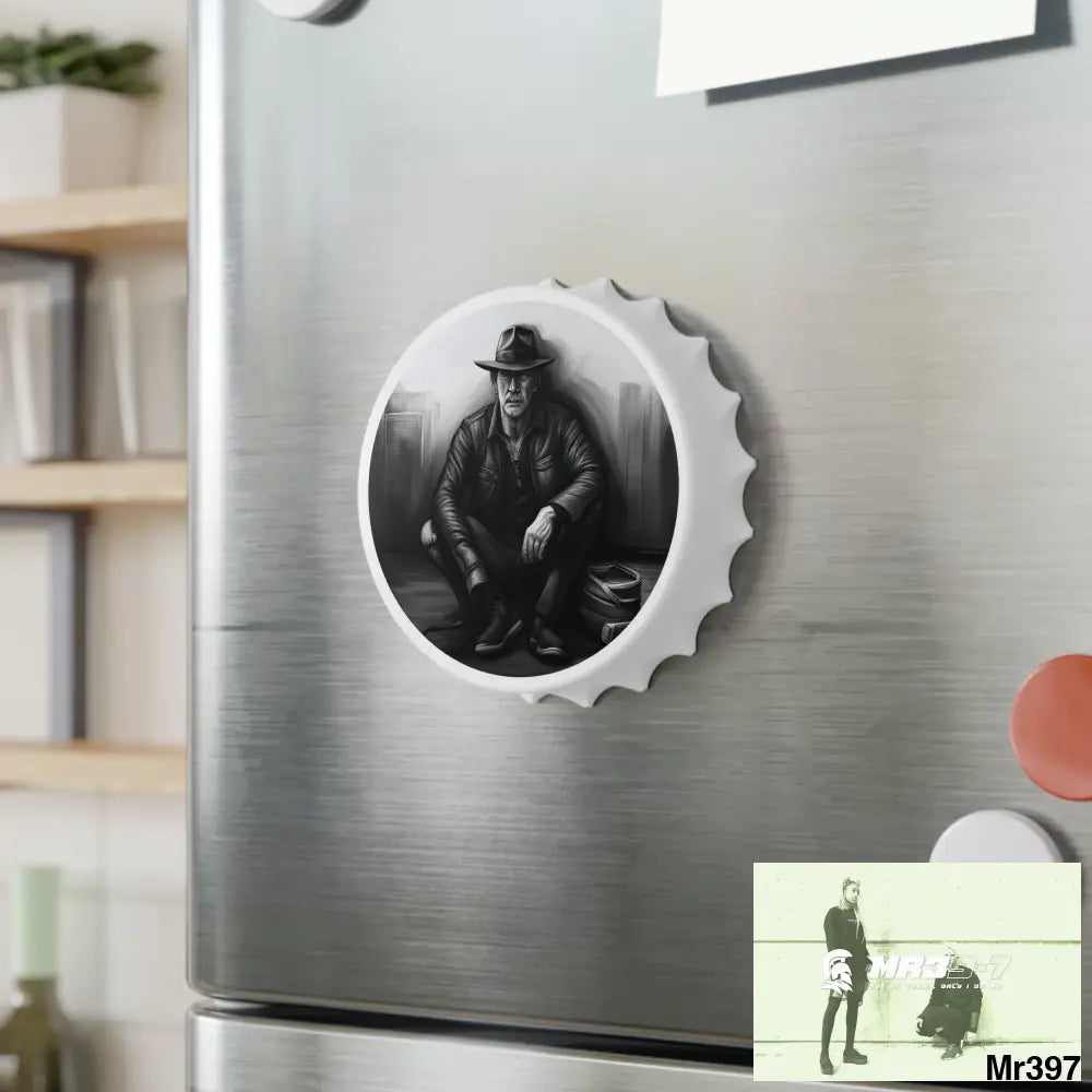 AI Themed Magnetic Bottle Opener One size / White Accessories