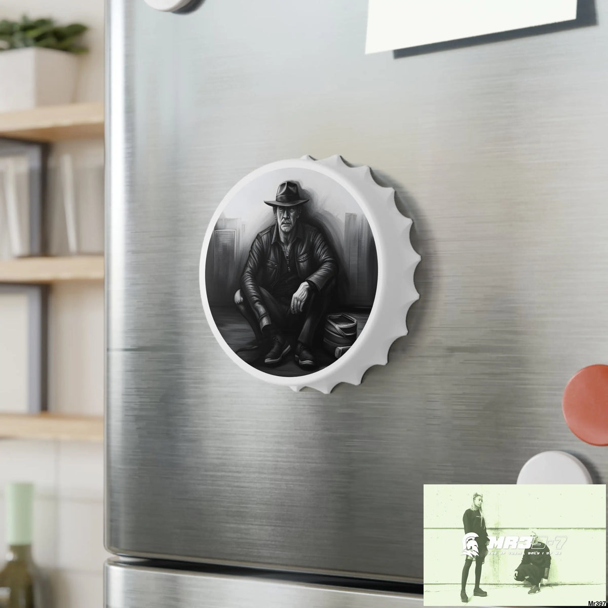 AI Themed Magnetic Bottle Opener One size / White Accessories