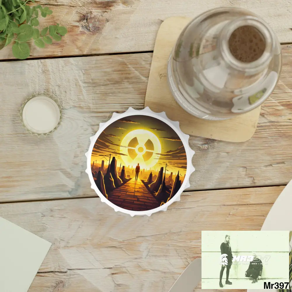 AI themed Radiation ]Attack 2014 Magnetic Bottle Opener One size / White Accessories