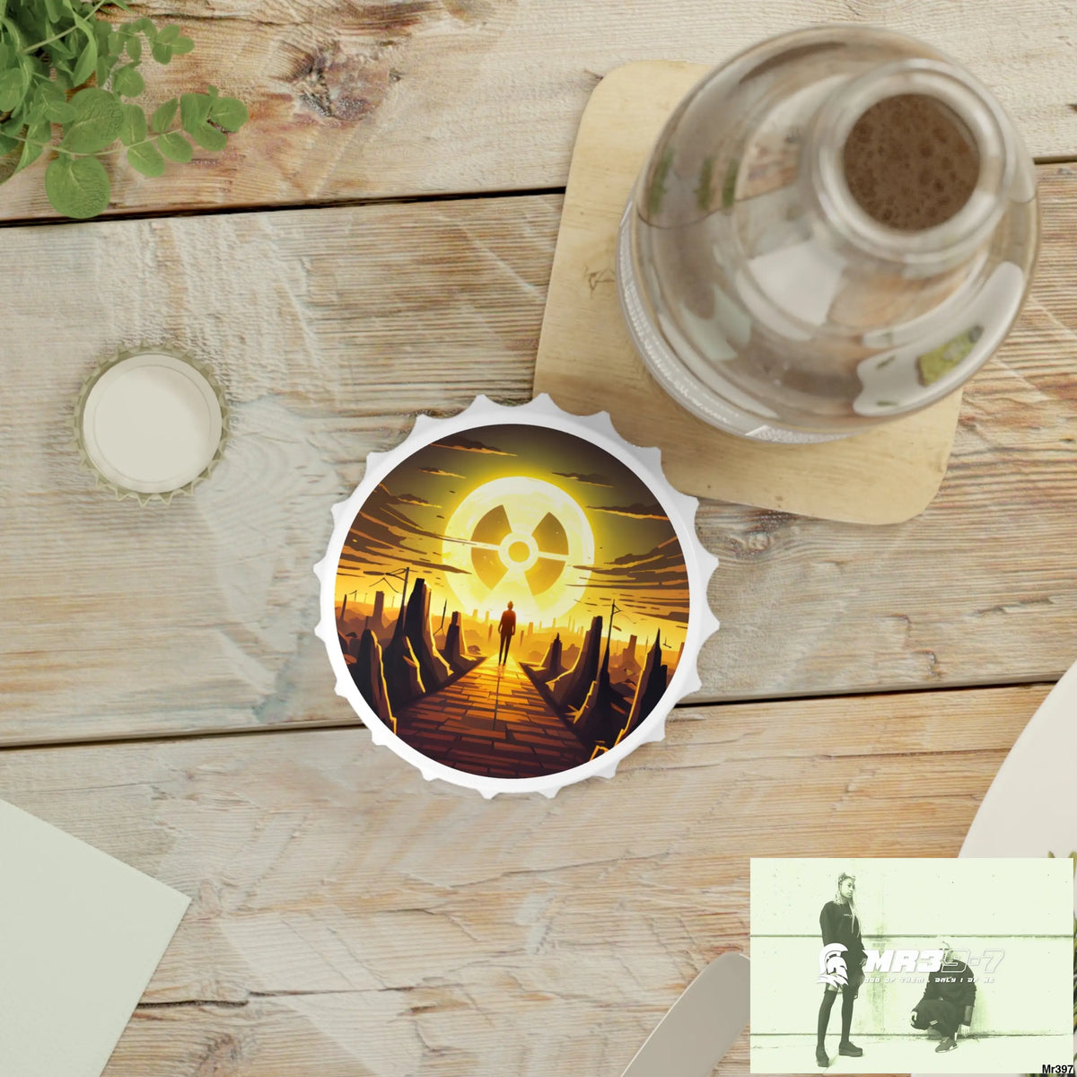 AI themed Radiation ]Attack 2014 Magnetic Bottle Opener One size / White Accessories