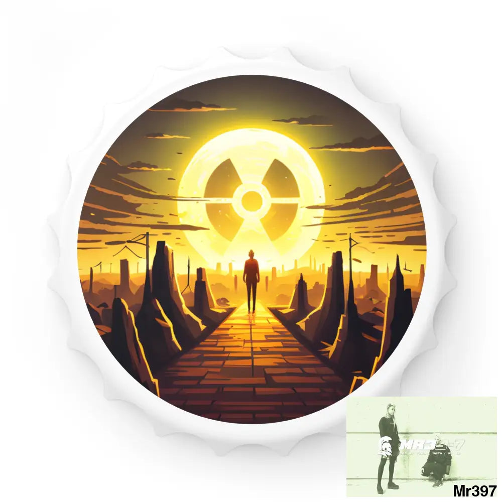 AI themed Radiation ]Attack 2014 Magnetic Bottle Opener One size / White Accessories