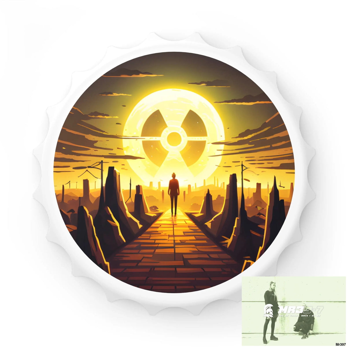 AI themed Radiation ]Attack 2014 Magnetic Bottle Opener One size / White Accessories