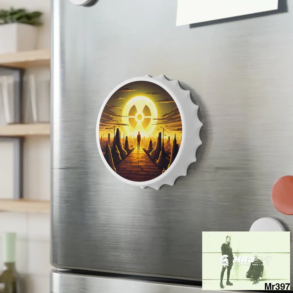 AI themed Radiation ]Attack 2014 Magnetic Bottle Opener One size / White Accessories