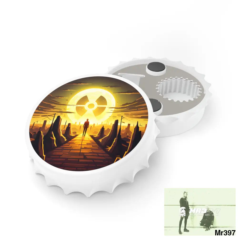 AI themed Radiation ]Attack 2014 Magnetic Bottle Opener One size / White Accessories