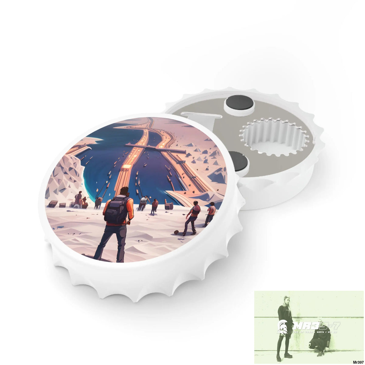AI Themed Vigilante NE Africa Magnetic Bottle Opener One size / White Accessories