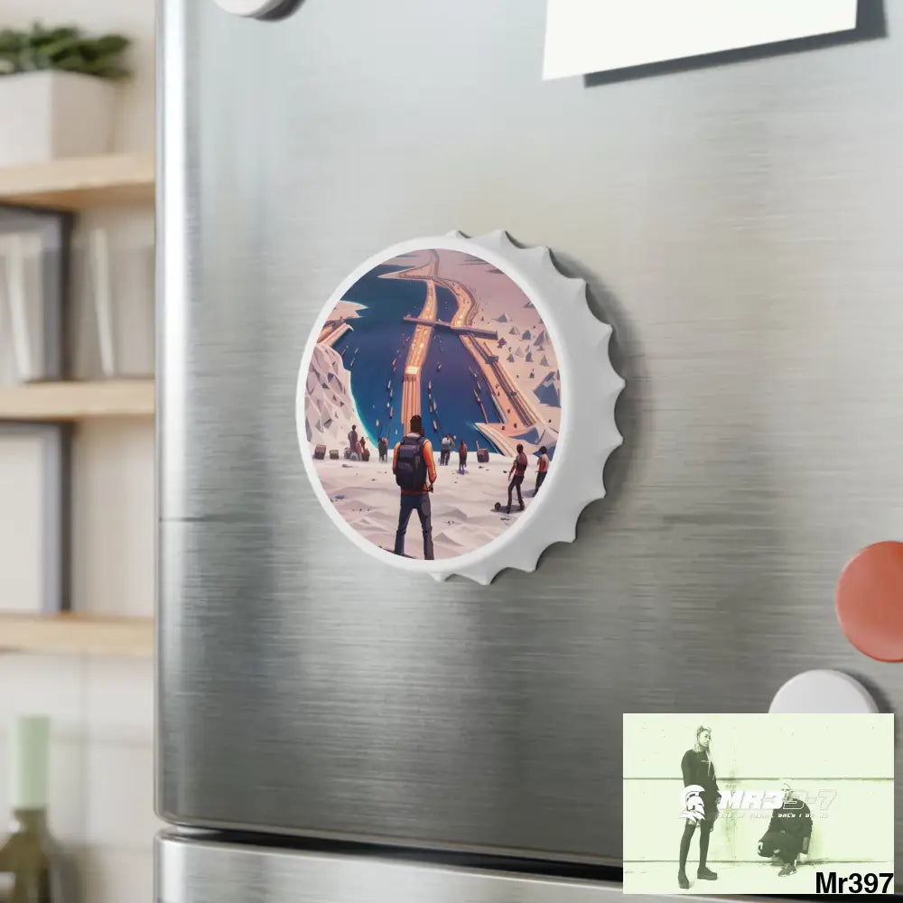 AI Themed Vigilante NE Africa Magnetic Bottle Opener One size / White Accessories