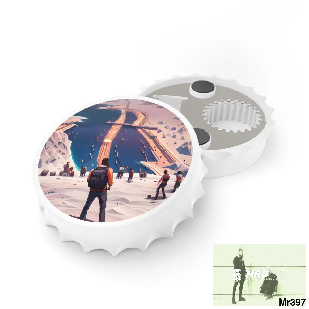 AI Themed Vigilante NE Africa Magnetic Bottle Opener One size / White Accessories