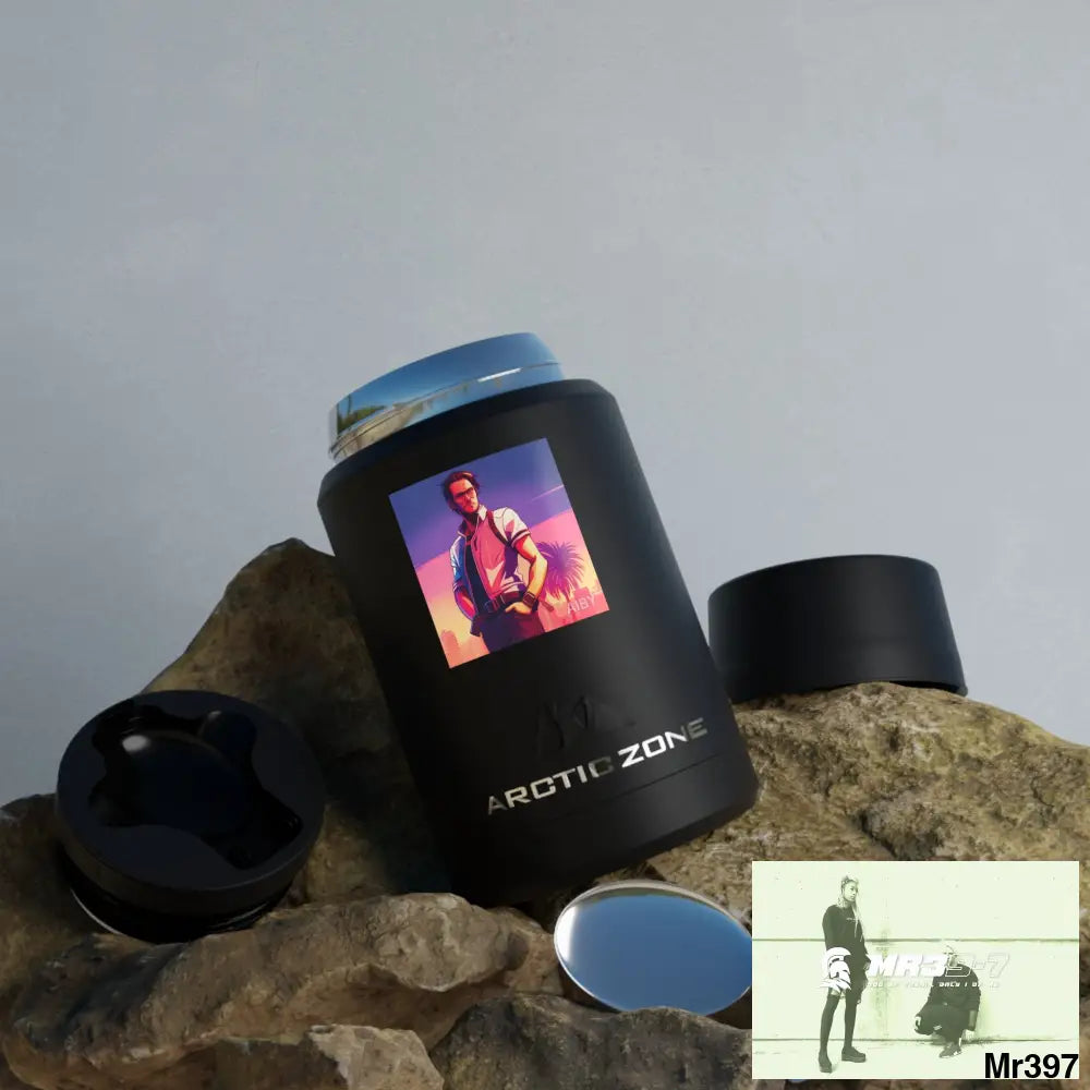 AI Vice themed Vigilante Titan Copper Insulated Food Storage 16.9oz / Black Accessories