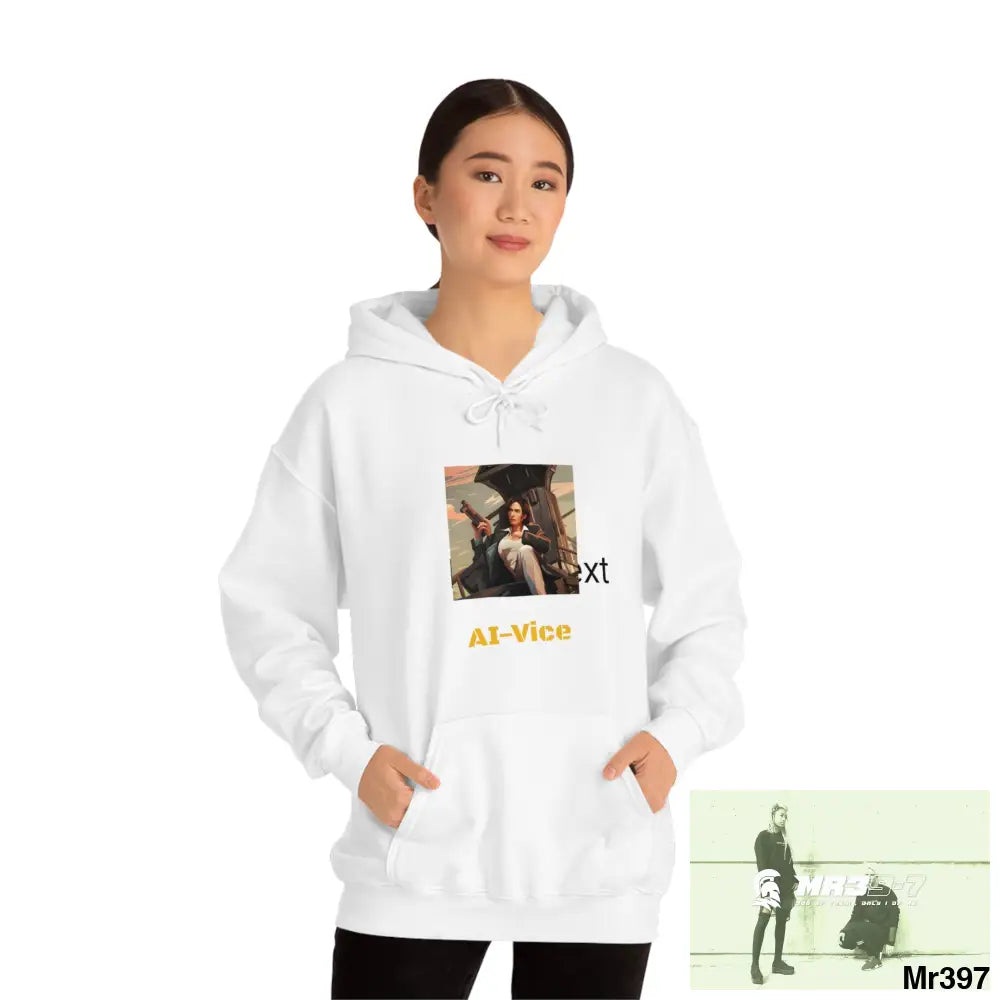 AI VIce Vigilante theme Heavy Blend™ Hooded Sweatshirt Hoodie