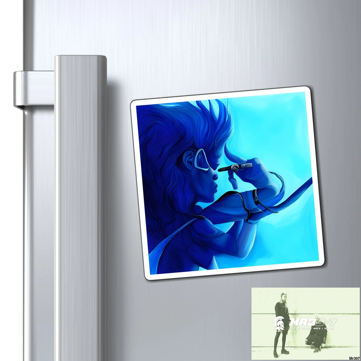 AI- Vigilant Vice Scuba dive Dahab theme Magnet Paper products