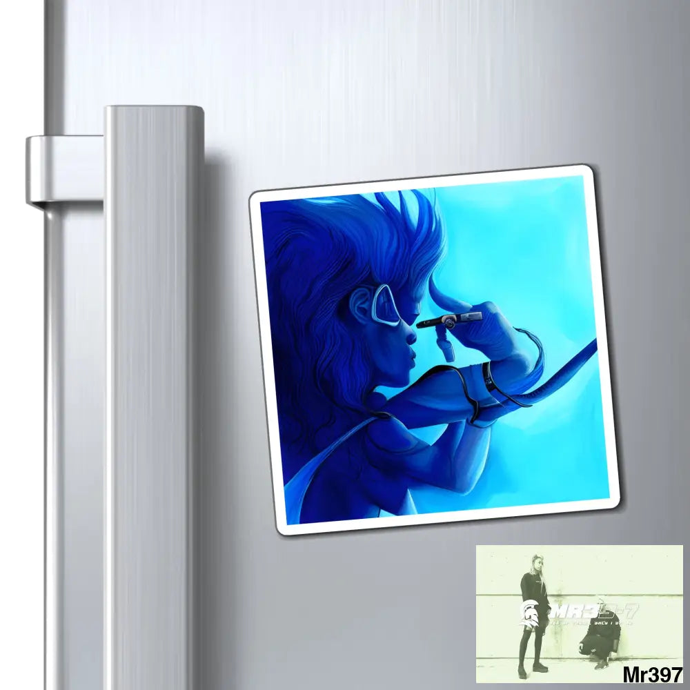 AI- Vigilant Vice Scuba dive Dahab theme Magnet Paper products