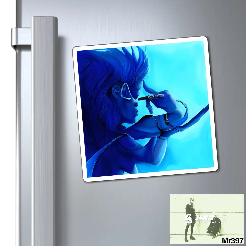 AI- Vigilant Vice Scuba dive Dahab theme Magnet Paper products