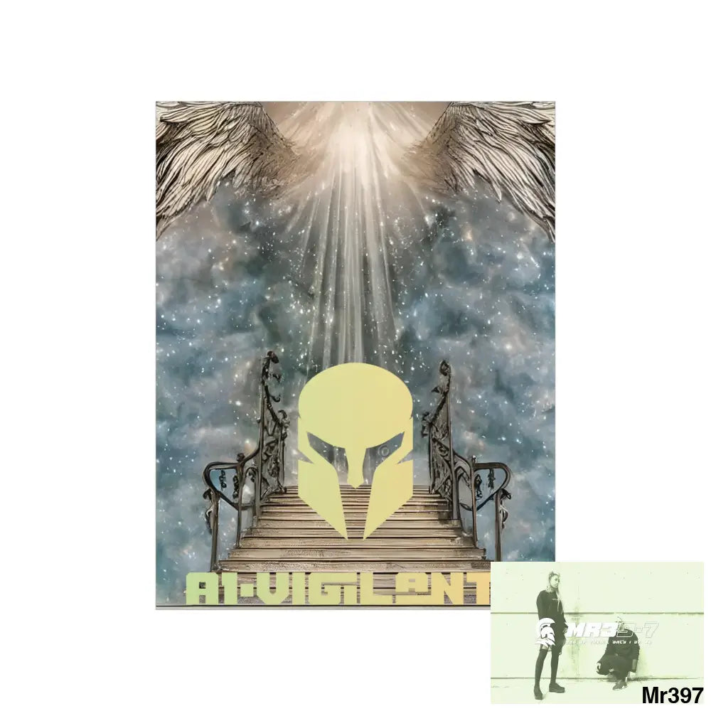 AI Vigilante stairway to heaven. Matte Vertical Posters Poster