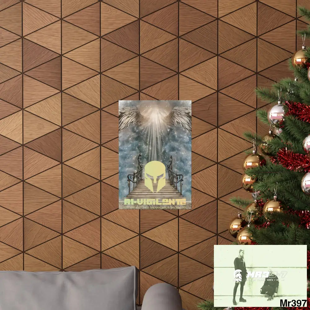 AI Vigilante stairway to heaven. Matte Vertical Posters Poster