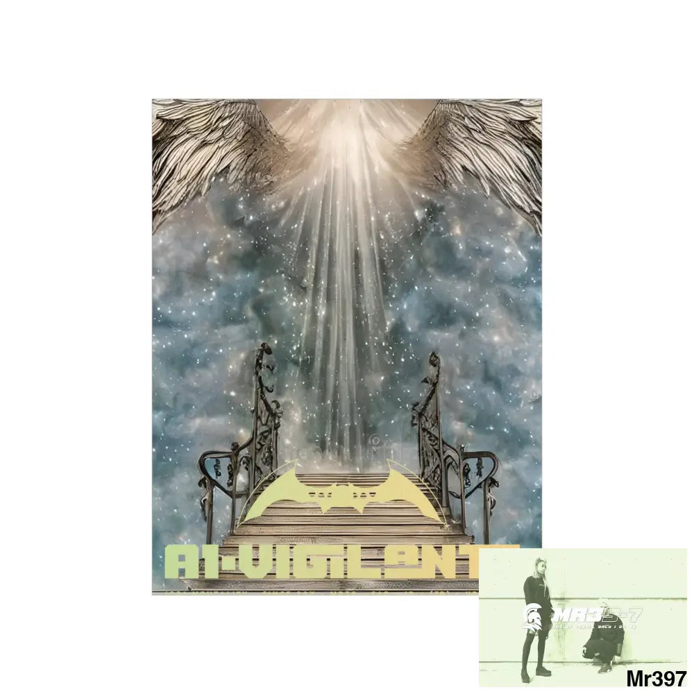 AI Vigilante stairway to heaven. Matte Vertical Posters Poster