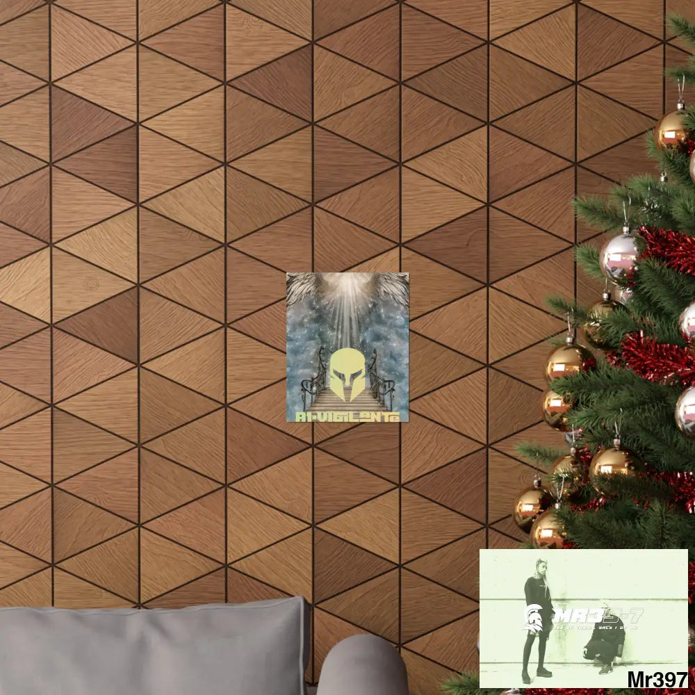 AI Vigilante stairway to heaven. Matte Vertical Posters Poster