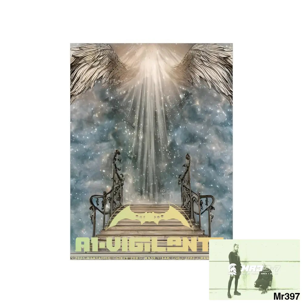 AI Vigilante stairway to heaven. Matte Vertical Posters Poster