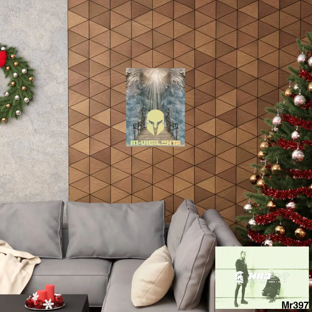 AI Vigilante stairway to heaven. Matte Vertical Posters Poster