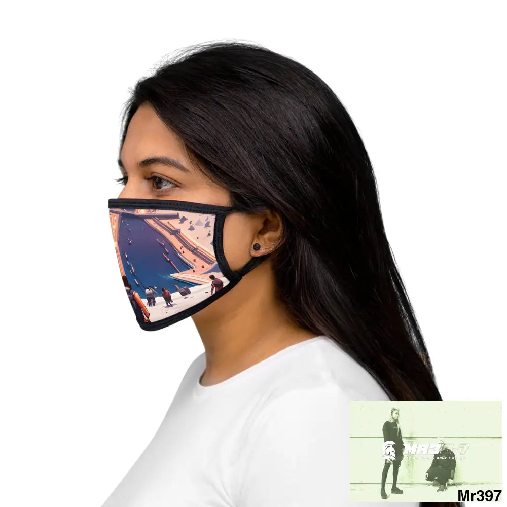 AI Vigilante threat theme Heading back to Kenya Mixed-Fabric Face Mask One size Accessories