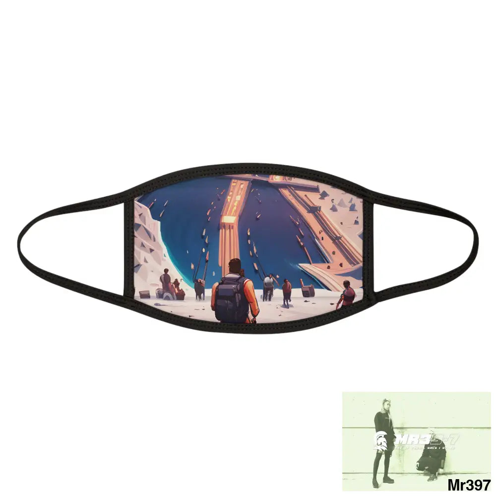 AI Vigilante threat theme Heading back to Kenya Mixed-Fabric Face Mask One size Accessories