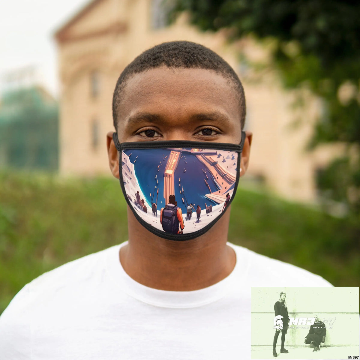 AI Vigilante threat theme Heading back to Kenya Mixed-Fabric Face Mask One size Accessories