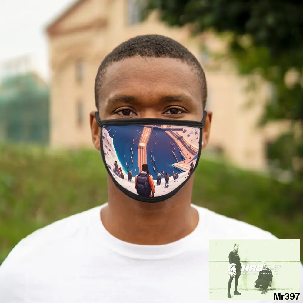 AI Vigilante threat theme Heading back to Kenya Mixed-Fabric Face Mask One size Accessories