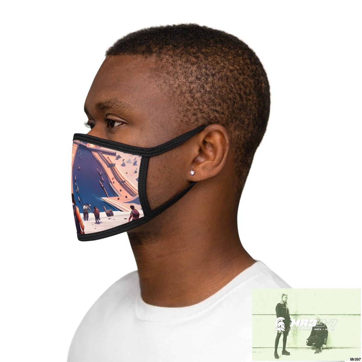 AI Vigilante threat theme Heading back to Kenya Mixed-Fabric Face Mask One size Accessories