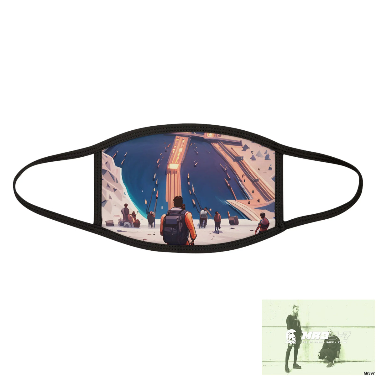 AI Vigilante threat theme Heading back to Kenya Mixed-Fabric Face Mask One size Accessories