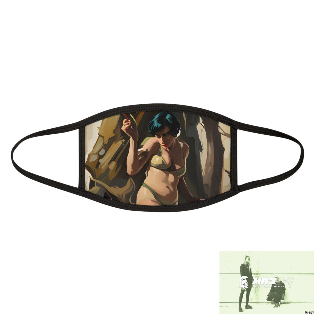 AI Vigilante threat theme Mixed-Fabric Face Mask One size Accessories