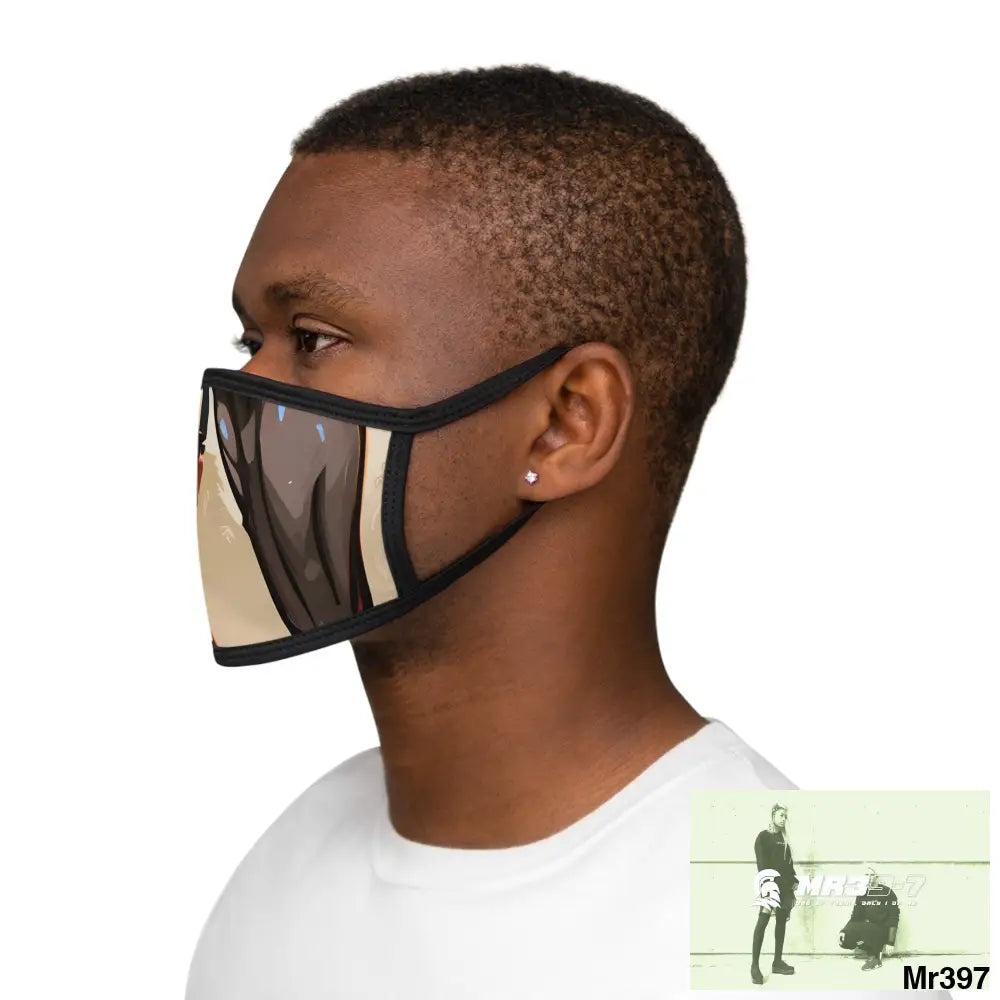 AI Vigilante threat theme Mixed-Fabric Face Mask One size Accessories