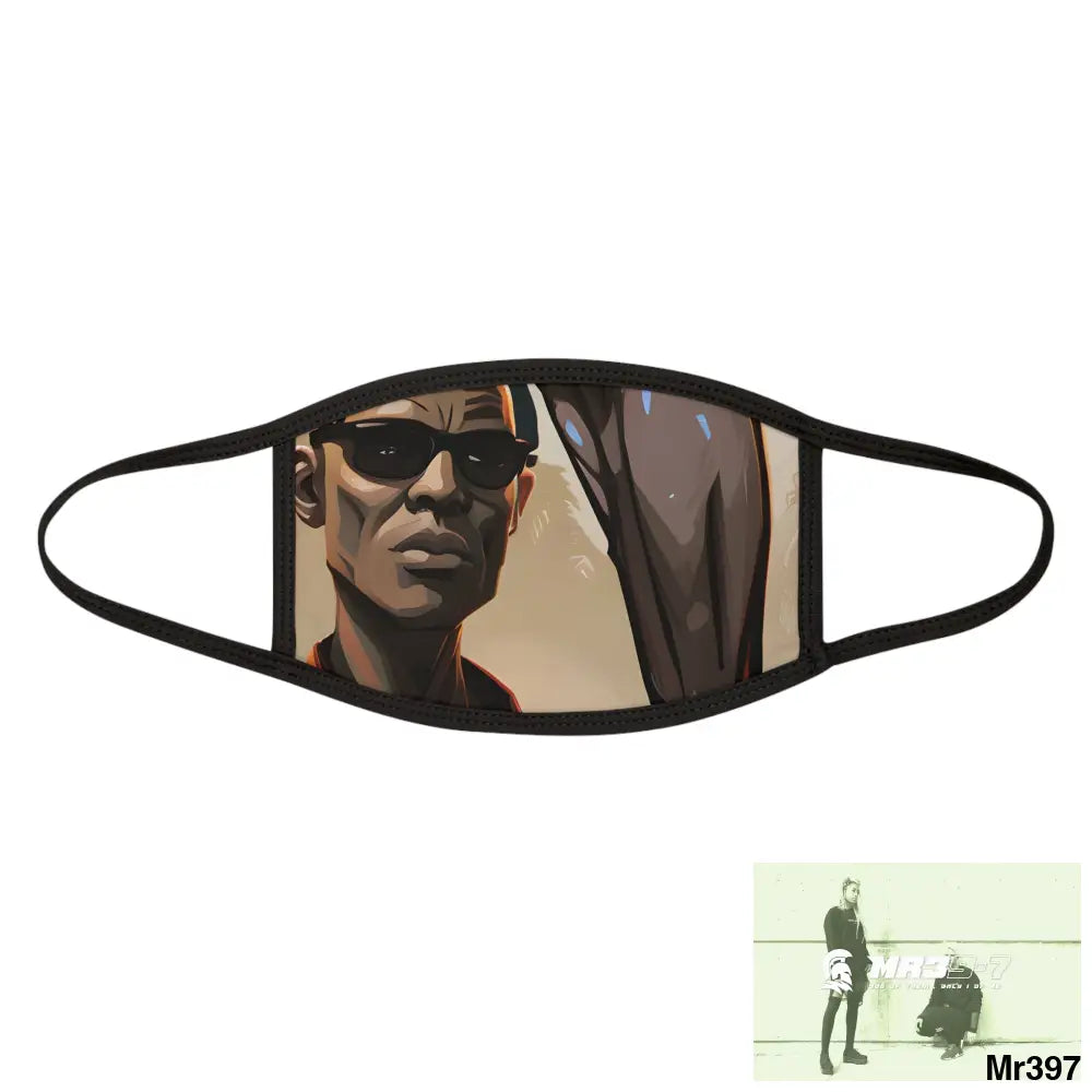 AI Vigilante threat theme Mixed-Fabric Face Mask One size Accessories